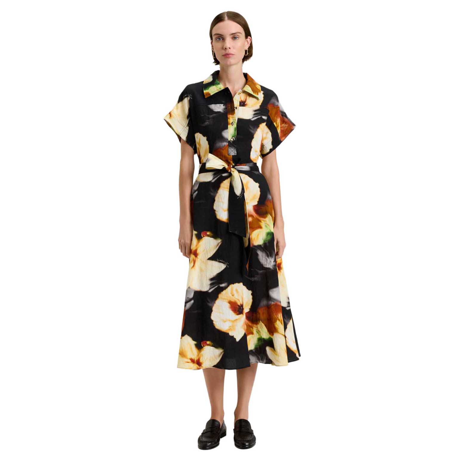 Veronika Maine Botanical Floral Shirtdress